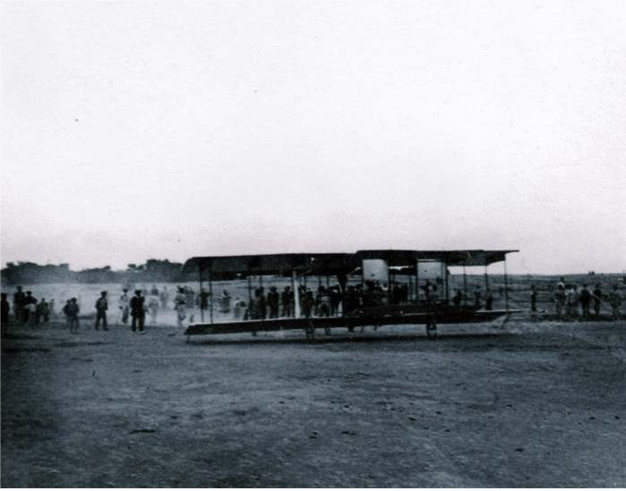 A punto de despegar el 5 de septiembre de 1909