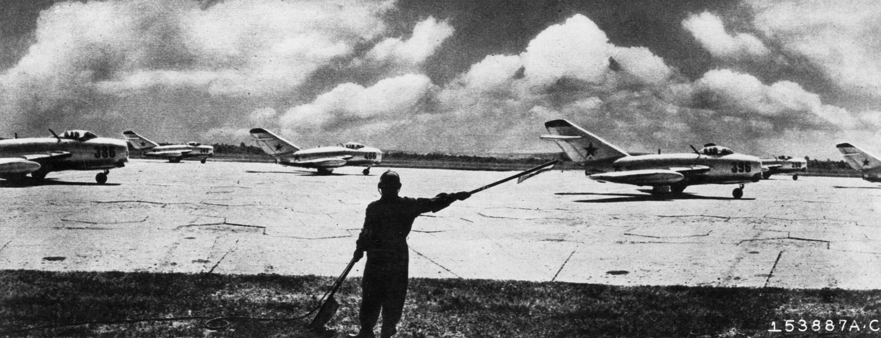 soviet-built-mig-15-jet-fighters-ready-for-takeoff_6876457693_o