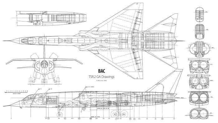 BAC-TSR-2 drawings